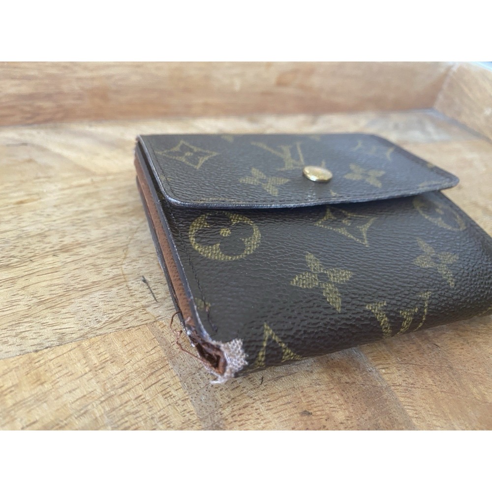 Louis Vuitton Monogram Elise Double Snap Wallet Trifold French Wallet VTG Rehab - Picture 3 of 11